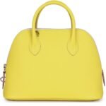 HERMÈS 1923 BOLIDE 25 TRICOLOR LIME MAUVE SYLVESTRE AND NATA EPSOM PALLADIUM HARDWARE