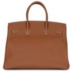 PRE-OWNED HERMÈS BIRKIN 35 GOLD TOGO GOLD HARDWARE