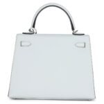 HERMÈS KELLY SELLIER 25 GRIS PLATINE EPSOM ELECTRUM HARDWARE