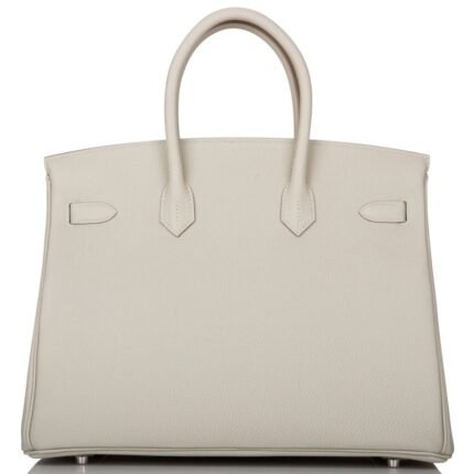 HERMÈS BIRKIN 35 GRIS PERLE TOGO PALLADIUM HARDWARE