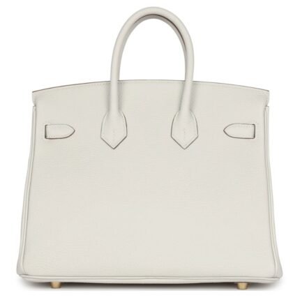 HERMÈS BIRKIN 25 GRIS PALE TOGO GOLD HARDWARE