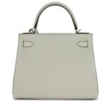 HERMÈS KELLY RETOURNE 28 GRIS NEVE TOGO PALLADIUM HARDWARE