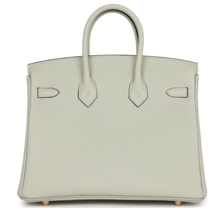 HERMÈS BIRKIN 25 GRIS NEVE TOGO GOLD HARDWARE