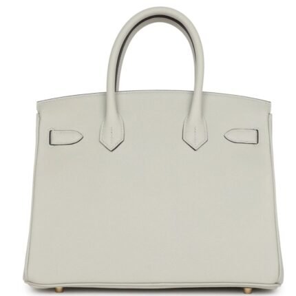 HERMÈS BIRKIN 30 GRIS NEVE TOGO GOLD HARDWARE