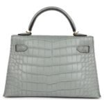 HERMÈS KELLY SELLIER 20 GRIS CIMENT MATTE ALLIGATOR GOLD HARDWARE
