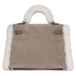 HERMÈS TEDDY KELLY 20 GRIS CAILLOU AND ETOUPE SWIFT PALLADIUM HARDWARE