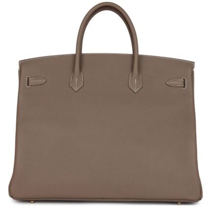 HERMÈS BIRKIN 40 ETOUPE TOGO GOLD HARDWARE
