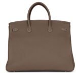 HERMÈS BIRKIN 40 ETOUPE TOGO PALLADIUM HARDWARE