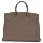 PRE-OWNED HERMÈS BIRKIN 35 ETOUPE TOGO GOLD HARDWARE