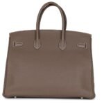 PRE-OWNED HERMÈS BIRKIN 35 ETOUPE TOGO PALLADIUM HARDWARE