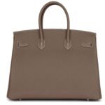 HERMÈS BIRKIN 35 ETOUPE TOGO PALLADIUM HARDWARE