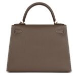 HERMÈS KELLY SELLIER 28 ETOUPE EPSOM GOLD HARDWARE