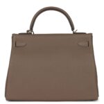 HERMÈS SPECIAL ORDER HSS KELLY RETOURNE 32 ETOUPE VERSO TOGO PALLADIUM HARDWARE