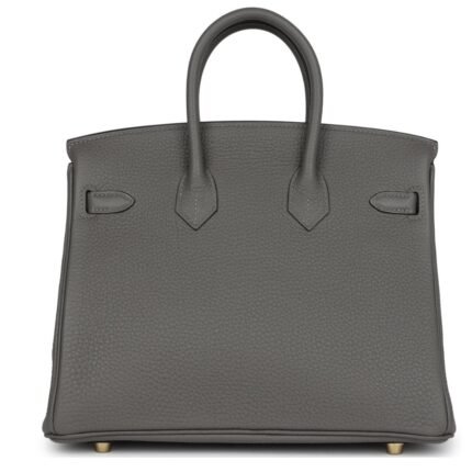 HERMÈS BIRKIN 25 GRIS MEYER TOGO GOLD HARDWARE