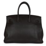 PRE-OWNED HERMÈS BIRKIN 35 CAFE CLEMENCE PALLADIUM HARDWARE