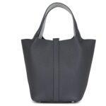 HERMÈS PICOTIN LOCK 18 ECLAT ARDOISE SWIFT PALLADIUM HARDWARE