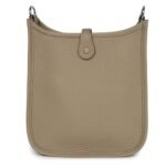 HERMÈS EVELYNE TPM BEIGE MARFA CLEMENCE PALLADIUM HARDWARE