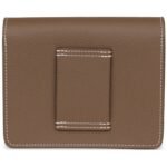 HERMÈS ROULIS SLIM WALLET ETOUPE EVERCOLOR GOLD HARDWARE
