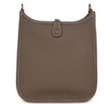 HERMÈS EVELYNE TPM ETOUPE CLEMENCE GOLD HARDWARE