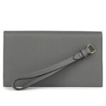 HERMÈS KELLY POCKET LONG WALLET GRIS MEYER MADAME GOLD HARDWARE