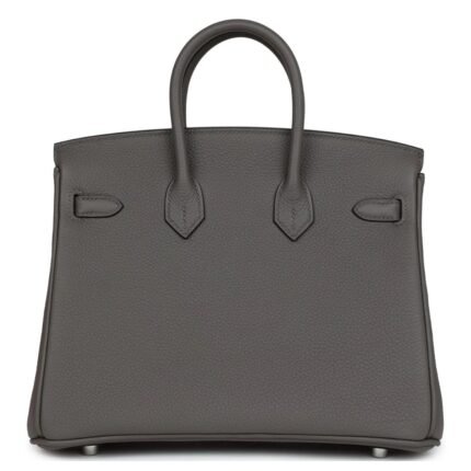 HERMÈS BIRKIN 25 ETAIN TOGO PALLADIUM HARDWARE