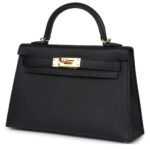 HERMÈS KELLY SELLIER 20 BLACK EPSOM GOLD HARDWARE