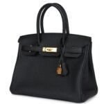 HERMÈS BIRKIN 30 BLACK TOGO GOLD HARDWARE