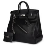 HERMÈS BIRKIN 40 HAC ROCK BLACK EVERGRAIN PALLADIUM HARDWARE