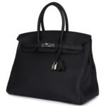 HERMÈS BIRKIN 35 BLACK TOGO PALLADIUM HARDWARE