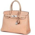 VINTAGE HERMÈS BIRKIN 30 ORANGE DALMATIAN BUFFALO PALLADIUM HARDWARE