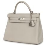 HERMÈS KELLY RETOURNE 32 BETON TOGO PALLADIUM HARDWARE