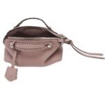 FENDI BY THE WAY SELLERIA MINI MAUVE PINK SELLERIA MINI-BAG WITH 156 HAND-SEWN TOPSTITCHES