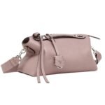 FENDI BY THE WAY SELLERIA MEDIUM MAUVE PINK SELLERIA BAG WITH 192 HAND-SEWN TOPSTITCHES