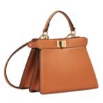 FENDI PEEKABOO ISEEU PETITE PADDED NAPPA LEATHER BAG