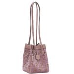FENDI ORIGAMI MINI TRANSFORMABLE FF JACQUARD VELVET MINI-BAG