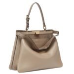 FENDI PEEKABOO SOFT LARGE LEATHER BAG