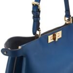 FENDI PEEKABOO SOFT LARGE LEATHER BAG