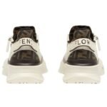 FENDI FLOW LEATHER LOW-TOPS