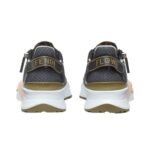 FENDI FLOW GRADIENT BLACK TECHNICAL FABRIC LOW-TOPS