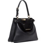 FENDI PEEKABOO SOFT MEDIUM LEATHER BAG