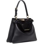 FENDI PEEKABOO SOFT MEDIUM LEATHER BAG