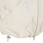 FENDI VEST WHITE FF TECHNICAL FABRIC GILET