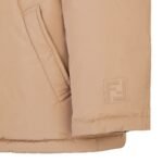 FENDI SKI JACKET BEIGE TECHNICAL FABRIC JACKET