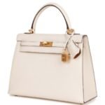 HERMÈS KELLY SELLIER 28 NATA EPSOM GOLD HARDWARE