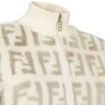FENDI BOMBER JACKET WHITE MINK BOMBER