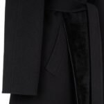 FENDI COAT BLACK WOOL COAT
