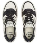 FENDI LEATHER PLATFORM LOW-TOPS