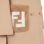 FENDI COAT BEIGE WOOL COAT