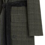 FENDI COAT GREEN TWEED COAT