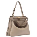 FENDI PEEKABOO SOFT LARGE LEATHER BAG